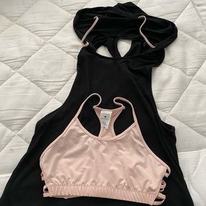 Hooded Athletic Top & Sports Bra